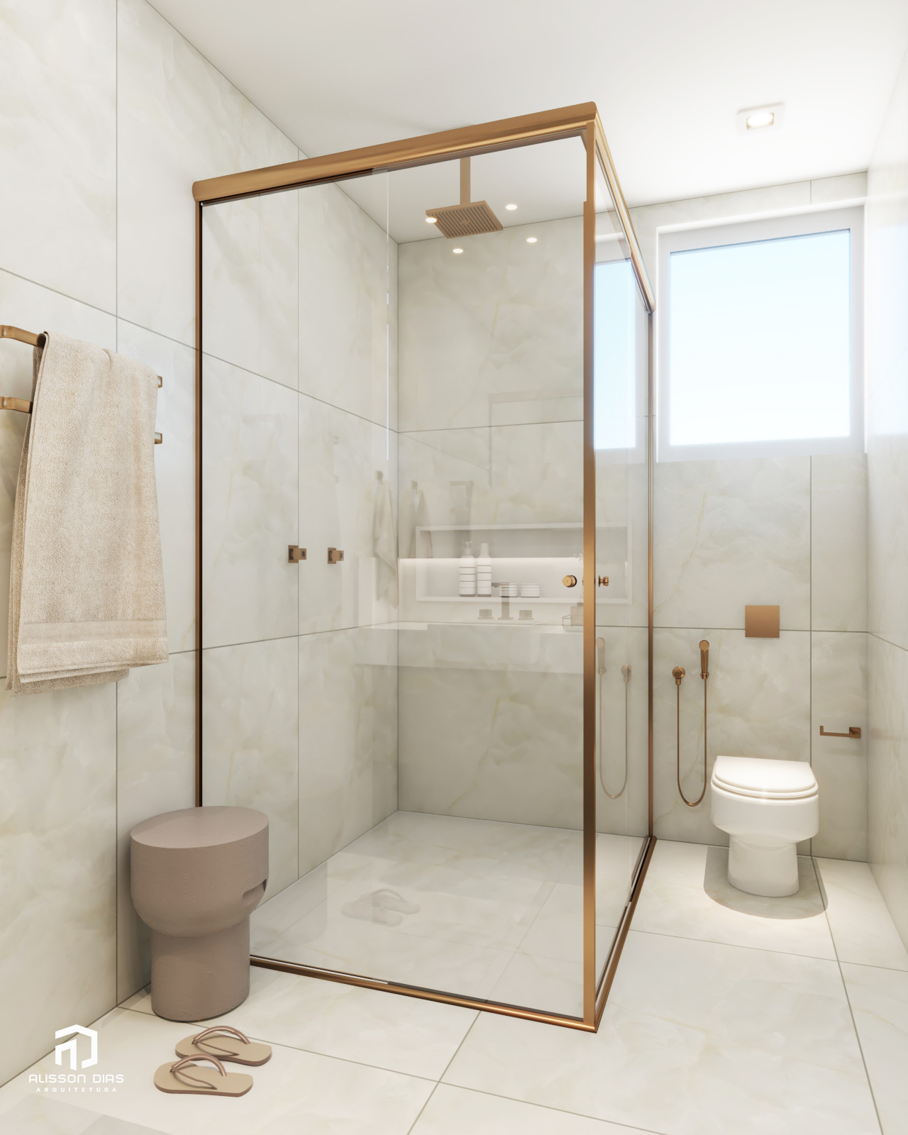 Banho Suíte Máster - Render 02