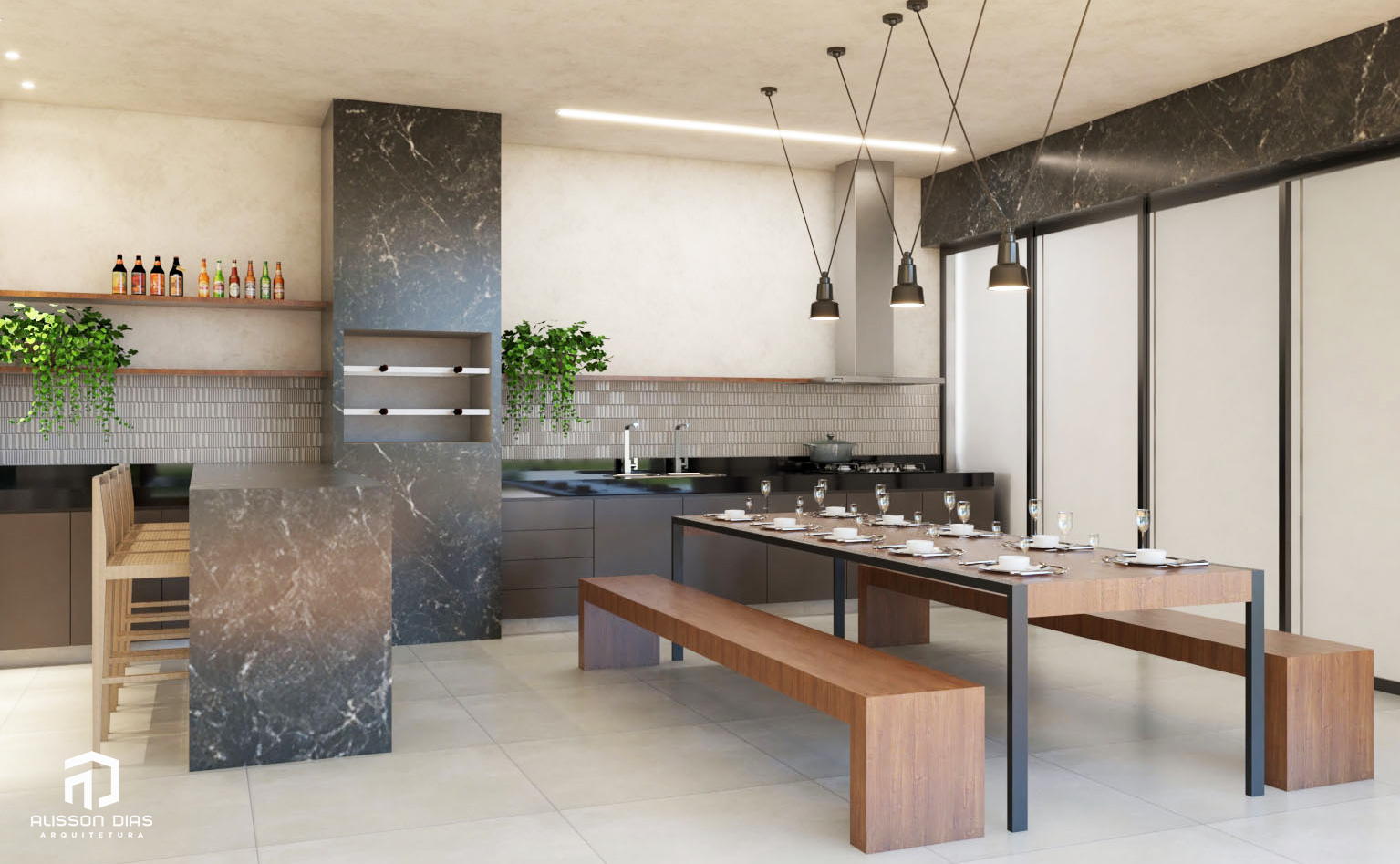 Casa Vistadouro - Persp Gourmet - Render 01